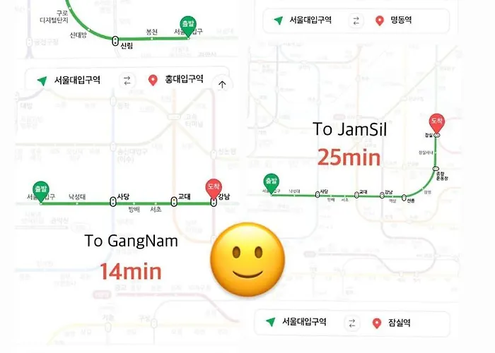 National Station, Subway Line 2, Hongdae, Myeongdong, Gangnam * ソウル特別市